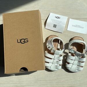 UGG Size 6 White Kolding Fisherman Sandals